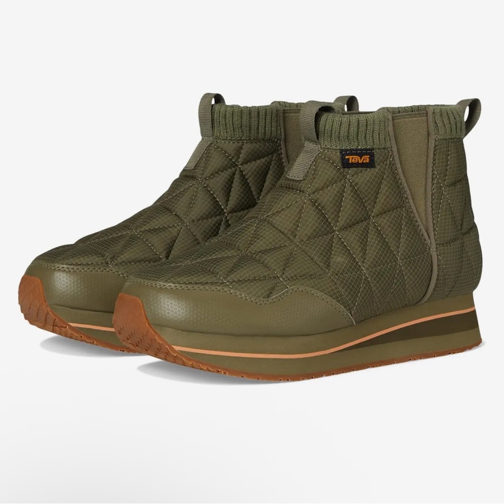 Teva Green Mid Platform Boots